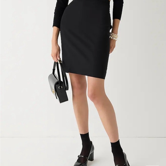 JCrew No. 2 Wool Pencil Skirt in black size 0. - Picture 2 of 7